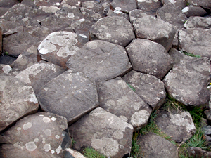 basalt tiles at giants causeway