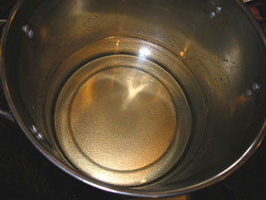 mix of two parts sugar to water after several minutes